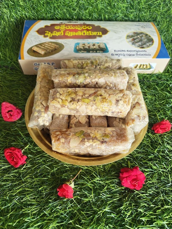 Dry fruit Putharekulu (Bellam)